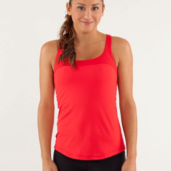 Lululemon First Base Tank Top in Love Red / Fiery Red size Women's 6 - Picture 3 of 10